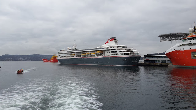 Fred Olsen cruise ship Braemar; Fjord Cruise; Bergen; Norway 