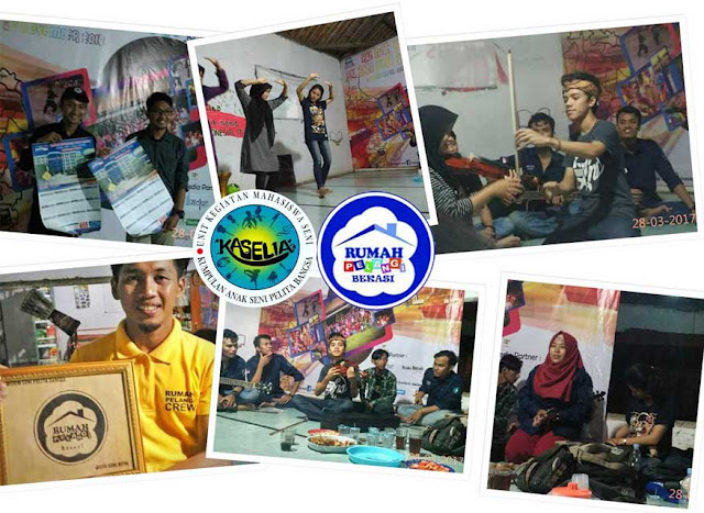 Sharing seni bersama UKM Seni Kampus Pelita Bangsa 