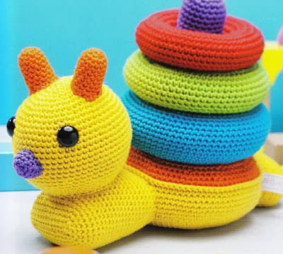 PATRON GRATIS JUGUETE CARACOL DE CROCHET 2019