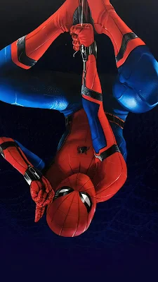 Wallpaper For Phone Spider Man, Suit, Red, Blue, Superhero