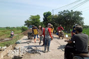 Warga Jambak Sumringah,   Jalan Cikedung Lelea Dibeton