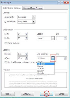 Cara Mengatur Spasi Tulisan di Microsoft Word 2007 