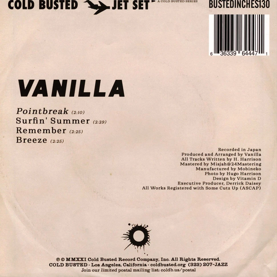 Vanilla - Pointbreak | Vetrackte Urlaubsstimmung als Stream und auf Vinyl