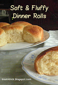 Soft & Fluffy Dinner Rolls Recipe @treatntrick.blogspot.com