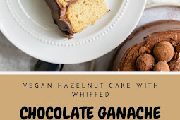 VEGAN HAZELNUT CAKE WITH WHIPPED CHOCOLATE GANACHE