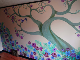 Tree of Life Mural, whimsical tree mural