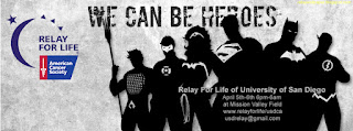 Relay For Life of University of San Diego Superhero Theme Facebook Cover