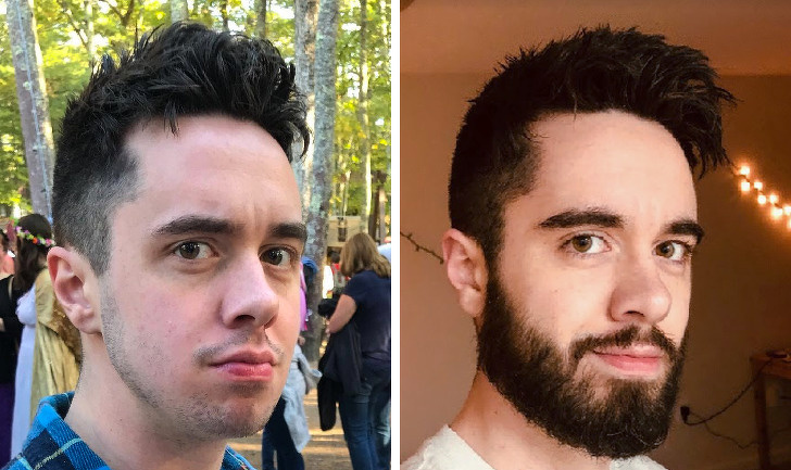 20 Photos Of Men Before And After They Grew A Beard
