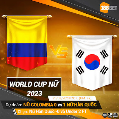 Nhận định World Cup nữ 2023 Nữ Colombia vs Nữ Hàn Quốc, 09h00 ngày 25/07