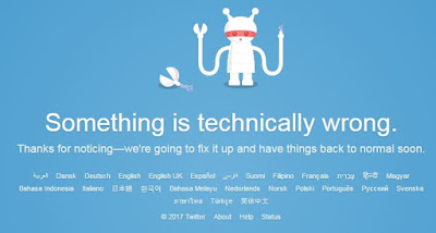 Something is technically wrong Twitter