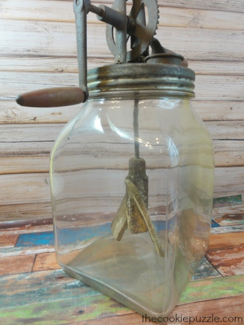 Glass Butter Churn