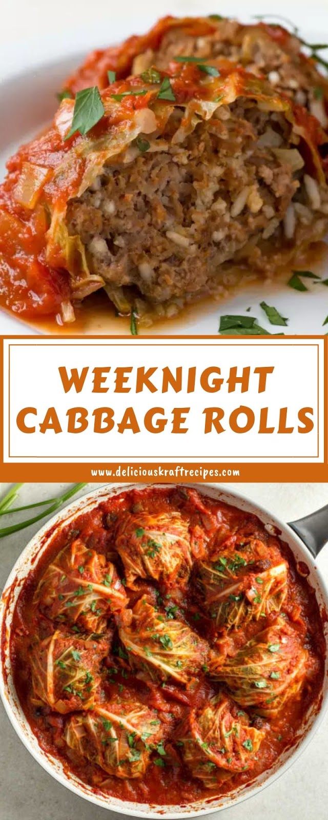 WEEKNIGHT CABBAGE ROLLS