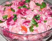 Русский салат из кухни сальвадора