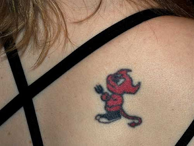 devil small tattoo