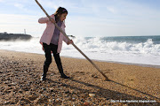 Playing on the beach in sunny Anglet (anglet )