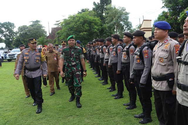 551 Personil Polres Bima Kota Apel Kesiapan dan Cek Logistik 