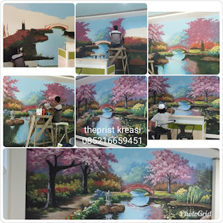 Jasa lukis dinding cafe, mural dinding, lukis dinding pemandangan, lukis dinding kamar anak, lukis dinding apartemen, lukis dinding hotel, lukis dinding 3 dimensi, lukis awan di plafon, lukis dome