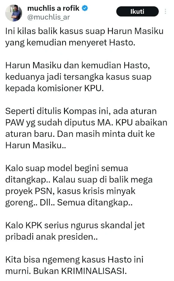 Kronologi kasus Harun Masiku hingga Hasto jadi Tersangka Kronologi kasus Harun Masiku hingga Hasto jadi Tersangka