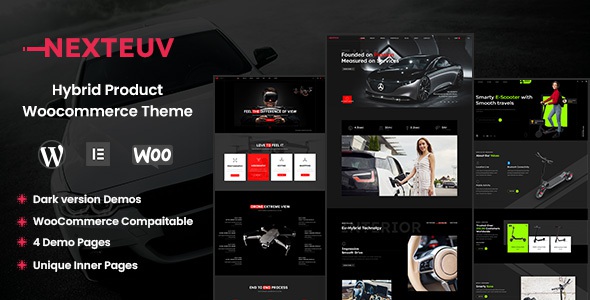 Best Hybrid, Electric eCommerce Adobe XD Template