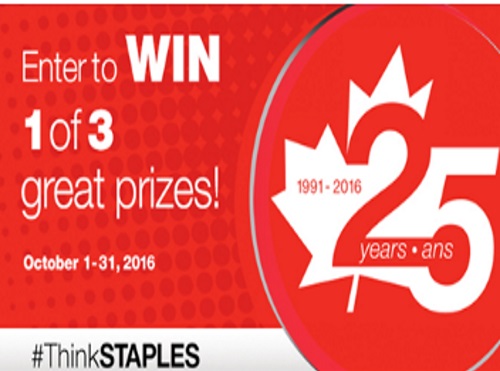 Staples 25th Anniversary Contest #ThinkStaples