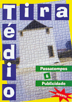 capa da revista de passatempos e publicidade tira-tedio