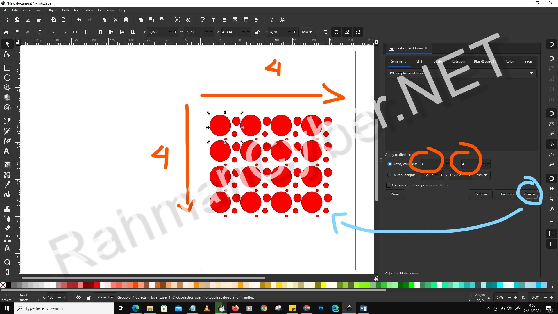 cloning di inkscape software opensource vector