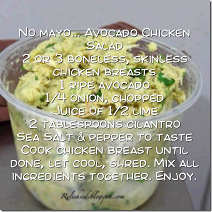 chicken salad no mayo