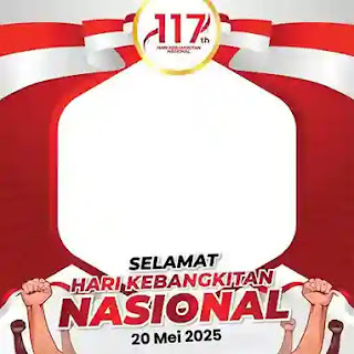 Twibbon kebangkitan 2025 format PNG berkualitas