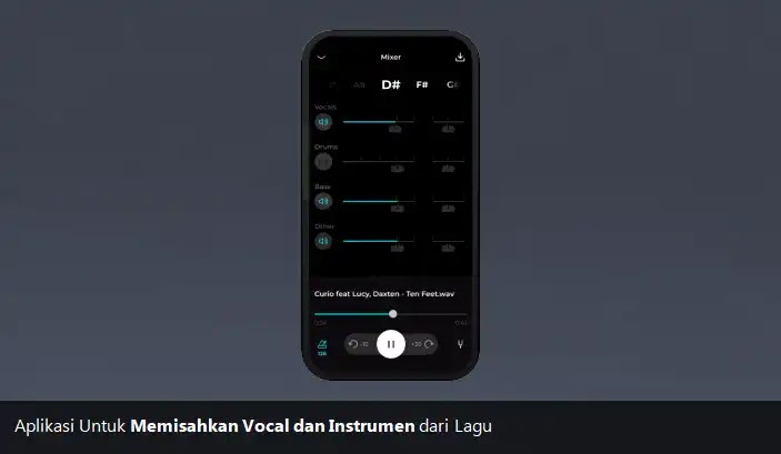 Aplikasi Untuk Memisahkan Vocal dan Instrumen Dari Lagu