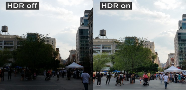 HDR settings in images