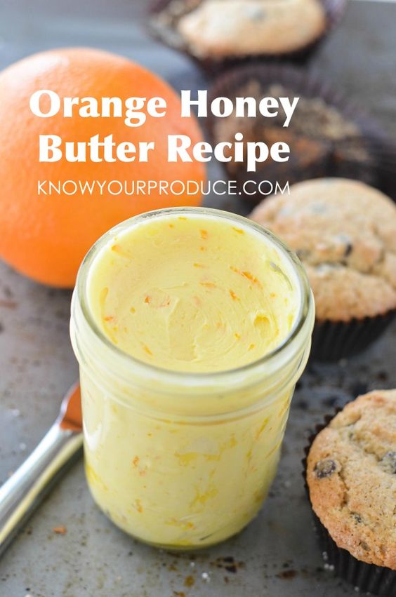 Orange Honey Butter that is perfect for muffins, breads and the perfect addition to breakfast or brunch.