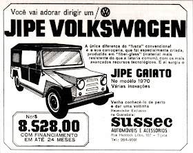 Propaganda do jipe Volkswagen Gaiato - 1970;