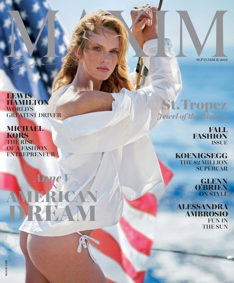 Hot model Anne Vyalitsyna topless photo shoot for Maxim magazine