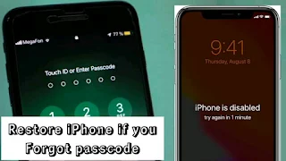 Restore iPhone if you forgot passcode