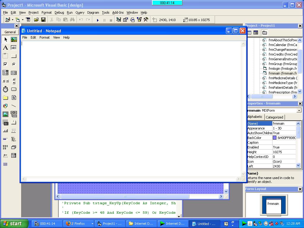 open notepad