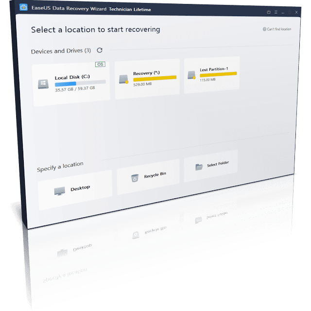 EaseUS Data Recovery Wizard Technician v13.6 Full version - Phần mềm phục hồi dữ liệu bị xóa