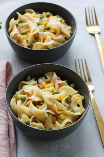 Creamy Veggies and Noodles