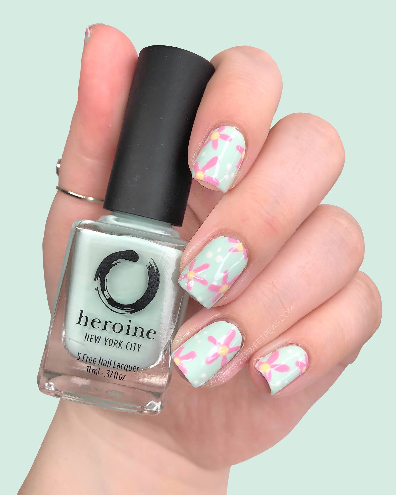 Super Simple Flower Nail Art 25 Sweetpeas