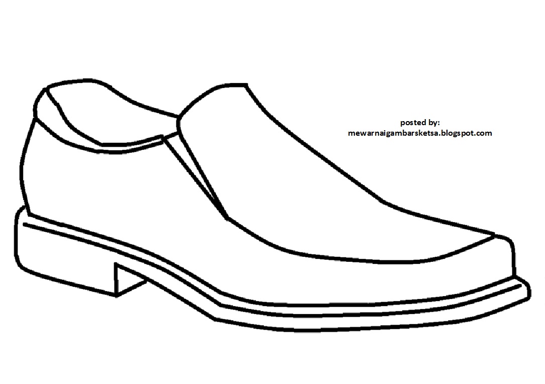 Download Contoh Gambar Sketsa Sepatu Sketsabaru