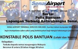 Polis Bantuan Senai Airport Kerja Kosong