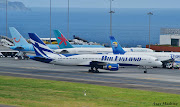 Boeing 75728A OHAFJ Air Finland regresso a Madeira com um novo visual, . (dsc)