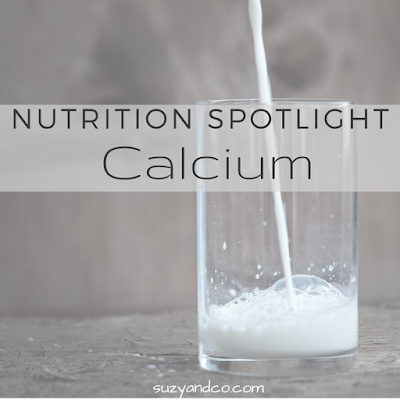 Confused about calcium and how to get enough? This nutrition spotlight will give you food sources of calcium as well as explain why we need it. | suzyandco.com