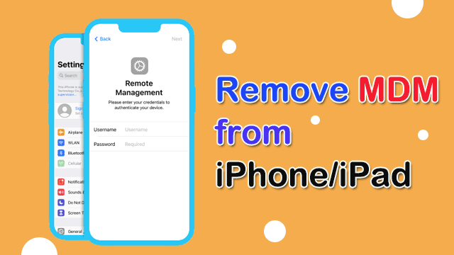 remove MDM from iPhone or iPad