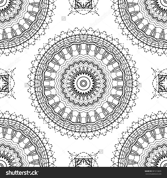 Adult Coloring Page Semless Zendoodle Vector For Art Coloring Book  Zendoodle Square