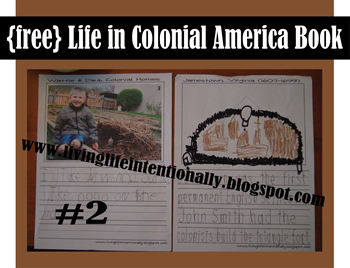 FREE Life in Colonial America Printable Book for Homeschool Social STudies