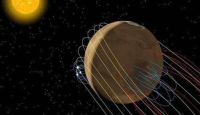 Ekor Magnetik Besar Ditemukan di Belakang Mars