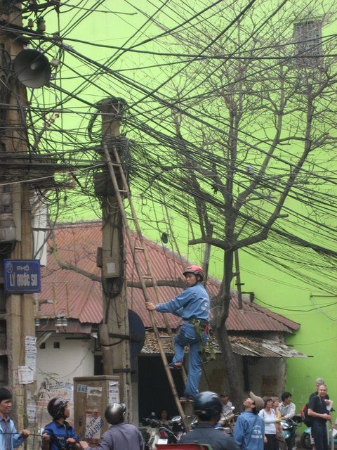 Foto Kabel-Kabel Ruwet di Dunia