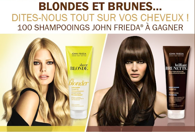 Jeu concours John Frieda: 100 shampooings à gagner