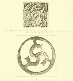 late gothic ornament. Worringer. Form Problems of the Gothic. plate 8a b