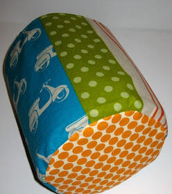 fabric bucket with mopeds